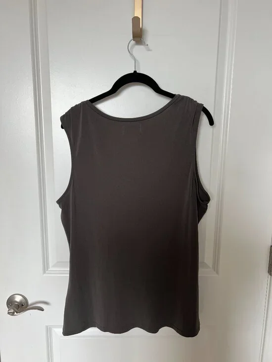Nordstrom Rack Sleeveless Grey Shell Top, 1X - Picture 2 of 8